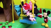 Mickey Mouse with Peppa Pig and Batman with Duplo Lego Spiderman at the Peter Rabbit Treehouse
