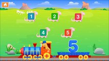 Dinosaurs - Learning Numbers - Counting from 1-20 - Dinosaurs Number Train Video For Kids