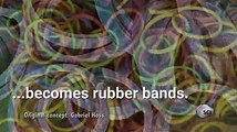 How giant chunks of rubber become thin rubber bands.