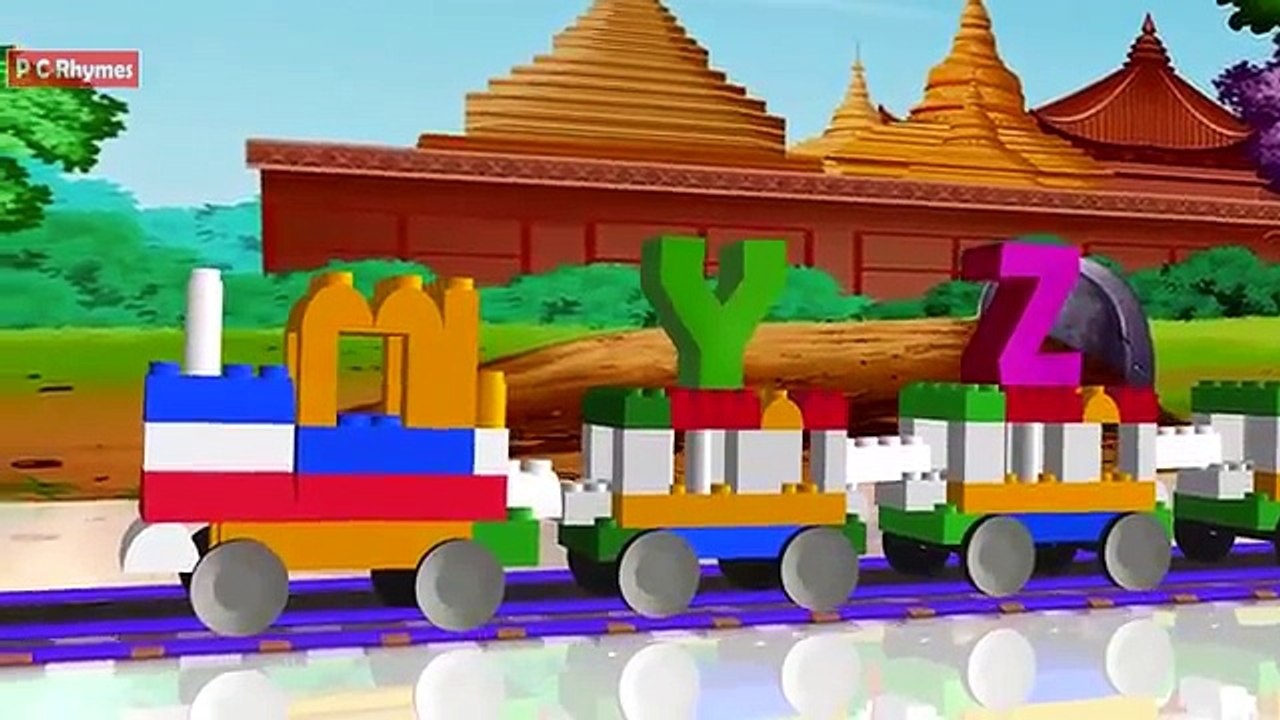 Lego City Train ABC Song | Cartoon Animated Rhymes for kids with Train.