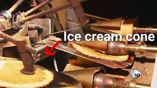 This is how ice cream cones are made.  It turns out they're just hardened and rolled pancakes