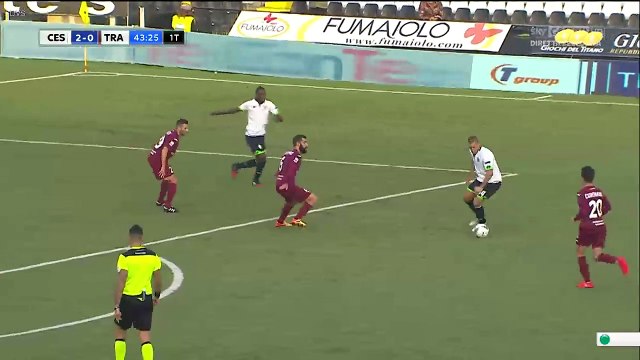 2-0 Luca Garritano Goal Italy Serie B - 24.12.2016 AC Cesena 2-0 Trapani Calcio