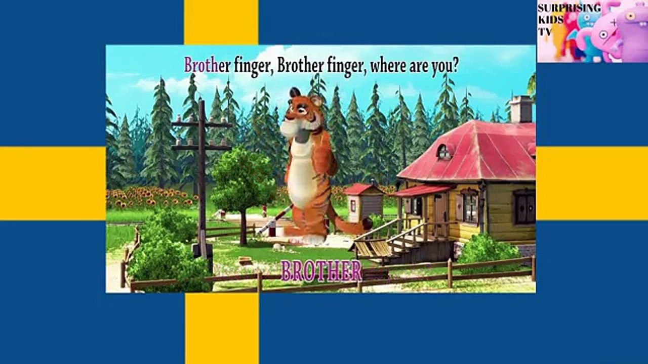 Masha och björnen på svenska Fingerfamiljen barnsånger på svenska