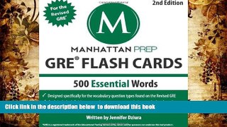 Free [PDF] Download  500 Essential Words: GRE Vocabulary Flash Cards (Manhattan Prep GRE Strategy