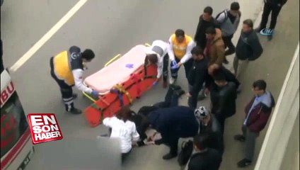 Üst geçitten atlayan kadını annesi sanan genç kız kendinden geçti | En Son Haber