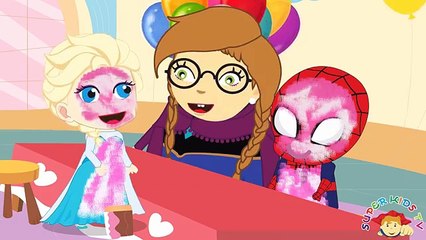 Frozen Elsa Sore Eyes by Reading in the Night New Episodes! Finger Family Song Nursery Rhymes