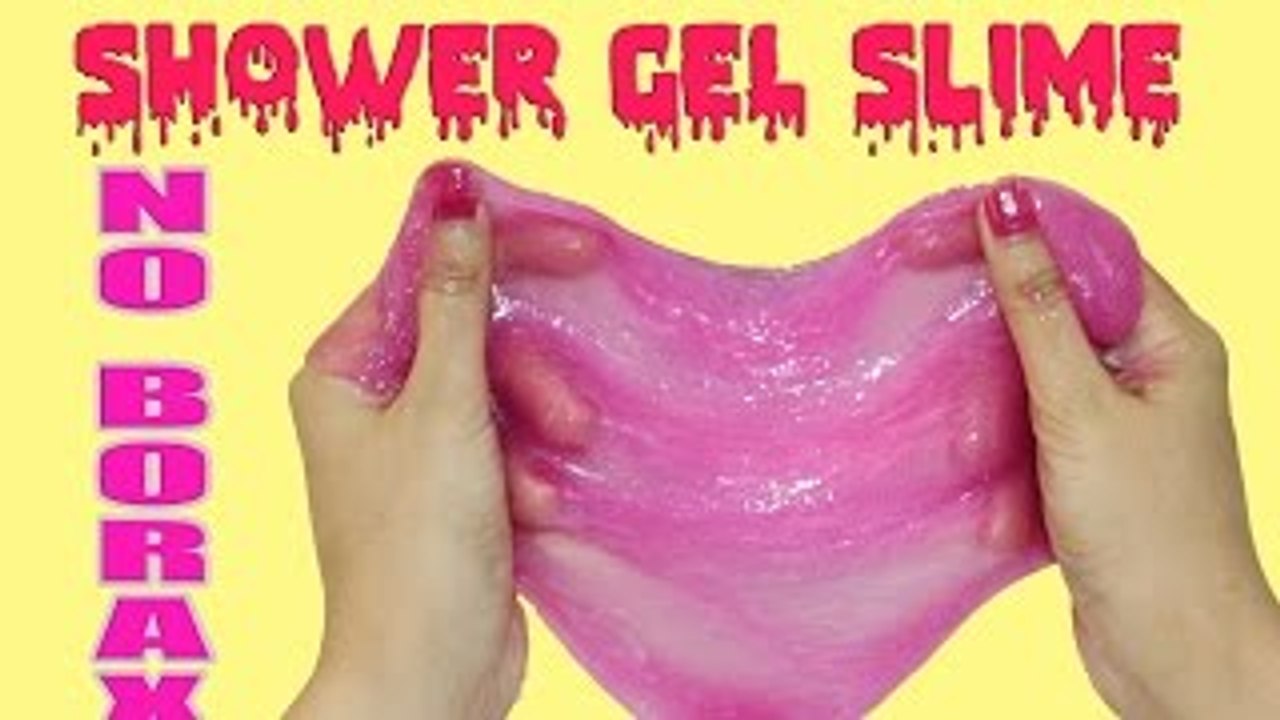 Shower Gel Slime, How to make Slime With Shower Gel, No Borax