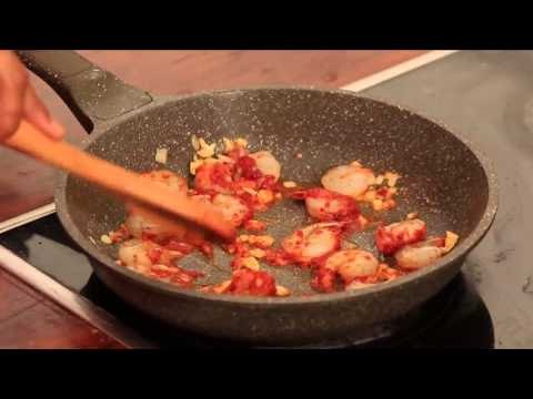 نيوكي بصوص الجمبري - سلطة كاليماري بالبروكلي | شبكة وصنارة حلقة كاملة