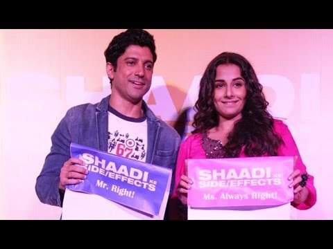 Farhan Akhtar, Vidya Balan, Pritish Nandy And Ekta Kapoor Talk About 'Shaadi Ke Side Effects'