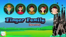 Finger Family Nursery Rhyme | Spanish Family | Cartoon Animation Songs For Children