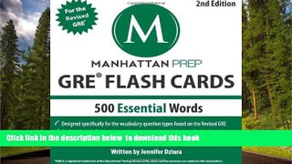 READ book  500 Essential Words: GRE Vocabulary Flash Cards (Manhattan Prep GRE Strategy Guides)