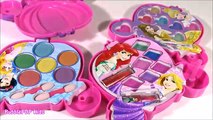 Disney Princess Carriage Makeup! Lip Gloss Eyeshadow Palette! FROZEN Anna Elsa SET! SHOPKINS