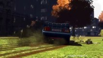 Dinoco New Eleven jumps McQueen Disney car horrific crash by onegamesplus