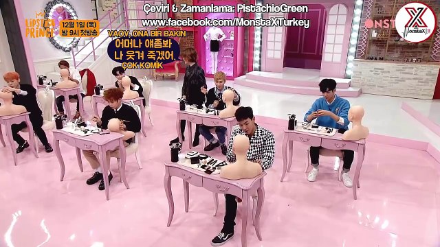 [28.11.2016] Lipstick Prince - Yedi Prensin Makyajla İmtihanı (Shownu) (Türkçe Altyazılı)