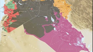 Анимированная карта: Сирия Ирак С августа 2015 - по декабрь 2016 года.