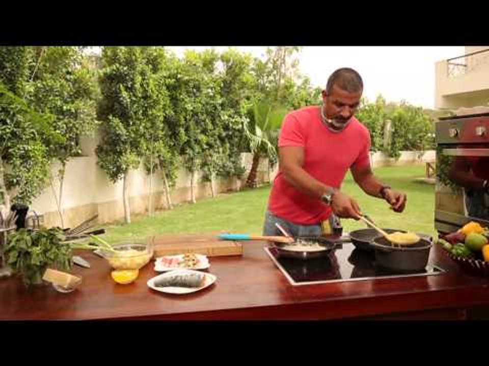 مكرونة بالصوص الابيض مع الكليماري - سلمون كريسب...