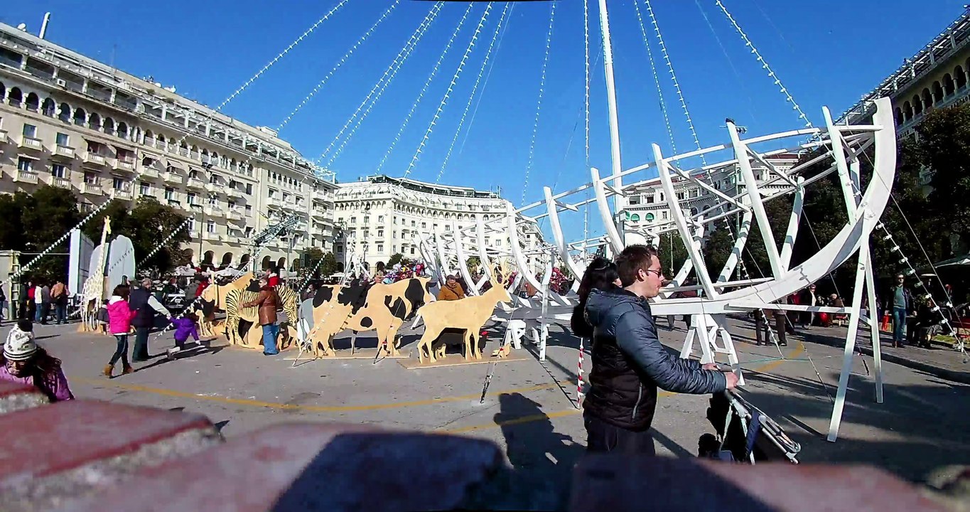4K video Timelapse Aristotelous Thessaloniki