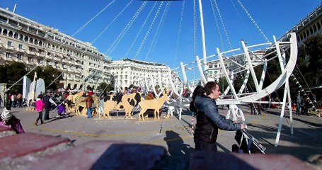 4K video Timelapse Aristotelous Thessaloniki