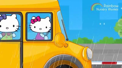 Hello Kitty Songs Wheels on the Bus Go Round and Round | Nursery Rhymes for Kids