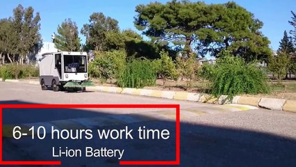 Imecar Magneto Elektrikli Yol Süpürgesi   Electric Road Sweeper - from YouTube