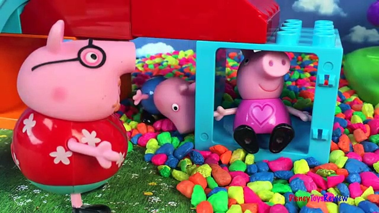 PEPPA PIG GEORGE PAPA AT THE PARK & MARSHALL FROM PAW PATROL SAVES PAPA