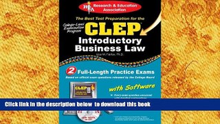 FREE [DOWNLOAD]  CLEPÂ® Introductory Business Law with CD (CLEP Test Preparation) Lisa M. Fairfax
