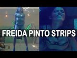 Freida Pinto Strips For Bruno Mars' 'Gorilla'