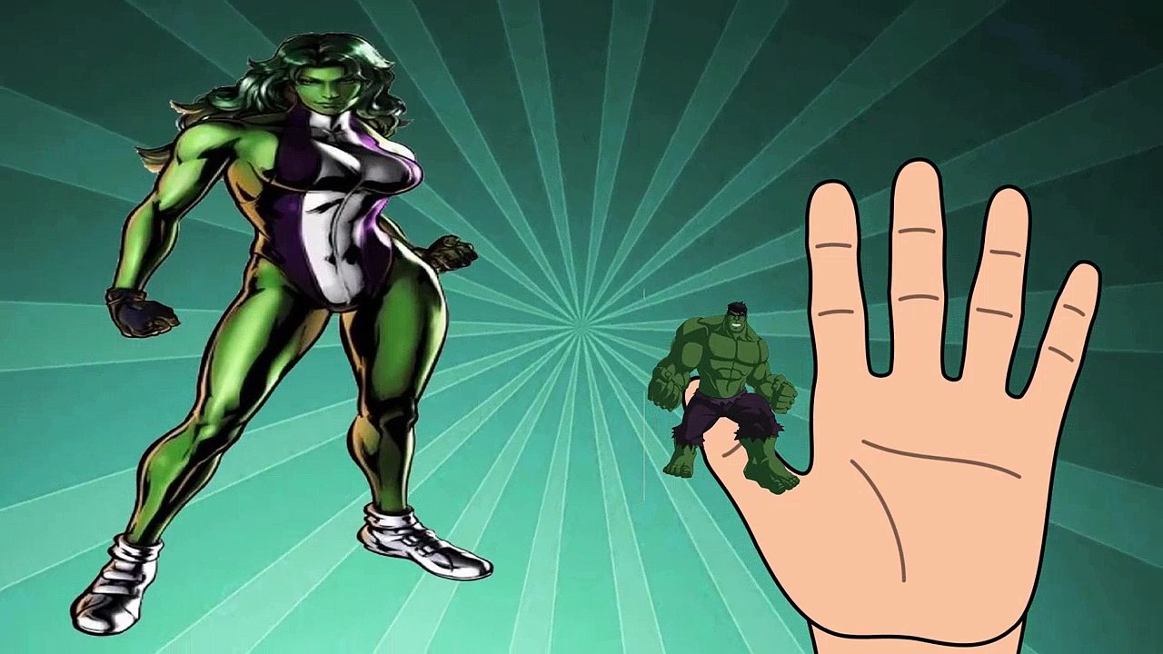 Hulk Finger Family  Nursery Rhymes Lyrics
