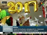 Disminuye el consumo navideño en Rio de Janeiro por crisis en Brasil