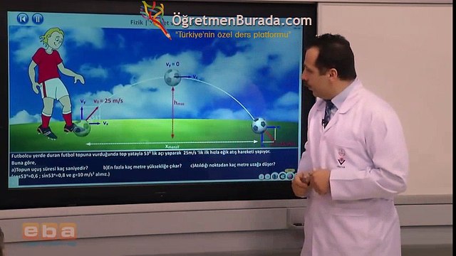 19-Eğik Atış Hareketi | FİZİK DERSLERİ | YGS / LYS | ogretmenburada.com