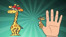 Finger Family Giraffe | Animal Finger Family Nursery Rhymes Songs For Children