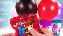 Teen Titans GO! Toy Surprise Balloon Cups! Blind Bags & Mashems