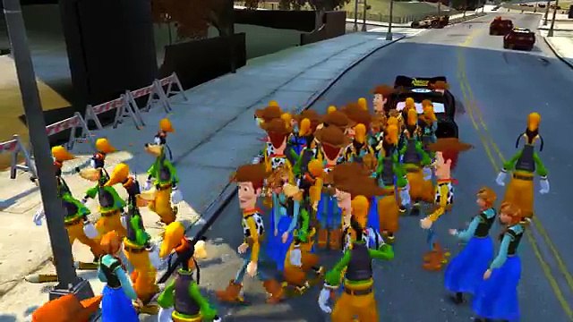 Frozen Princess dance Nursery Rhymes Cars Lightning McQueen Mickey Mouse