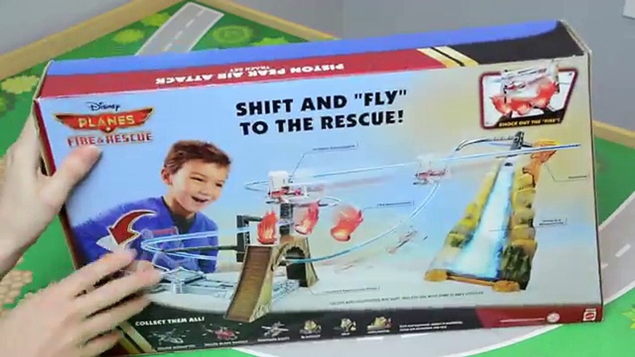 Disney Planes Fire & Rescue Action Shifters Piston Peak Air Attack Track Set Plane Toys