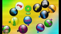 Color Balls - Click on balls on which the name of the color matches the color of the ball
