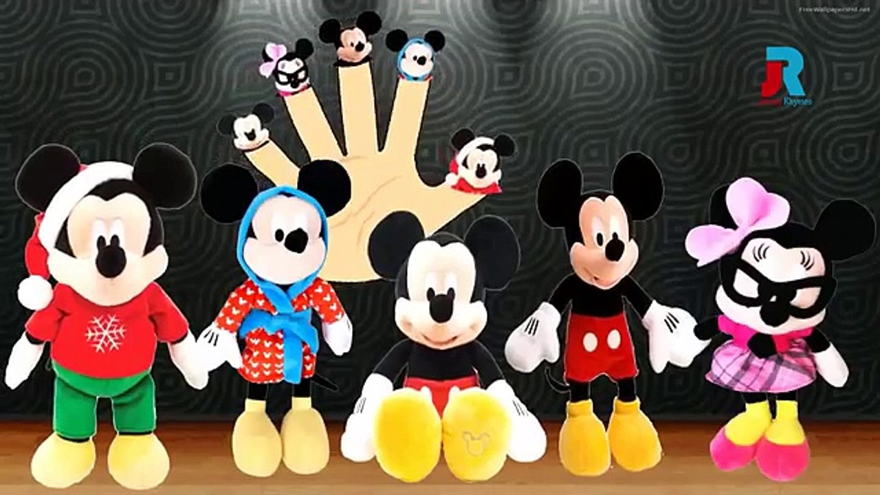 MICKEY MOUSE TOYS Finger Family Cartoon Animation Nursery Rhymes For Children