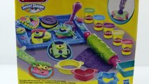 Play doh stop motion - playset sweet shoppe cookie creations vs peppa pig español toys