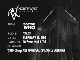 Doctor Who 1996 TV Movie - Test TARDIS Dematerialisations