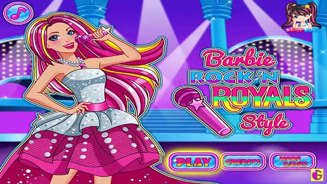 Barbie Rock `N Royals Style - Game For Girls