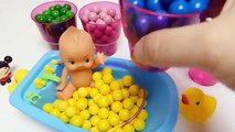 Baby Doll Bathtime Toys Gumballs Learn Colors