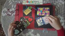 Sevgiliye Hediye Anı Defteri (scrapbook) - DIY | www.budayeni.com