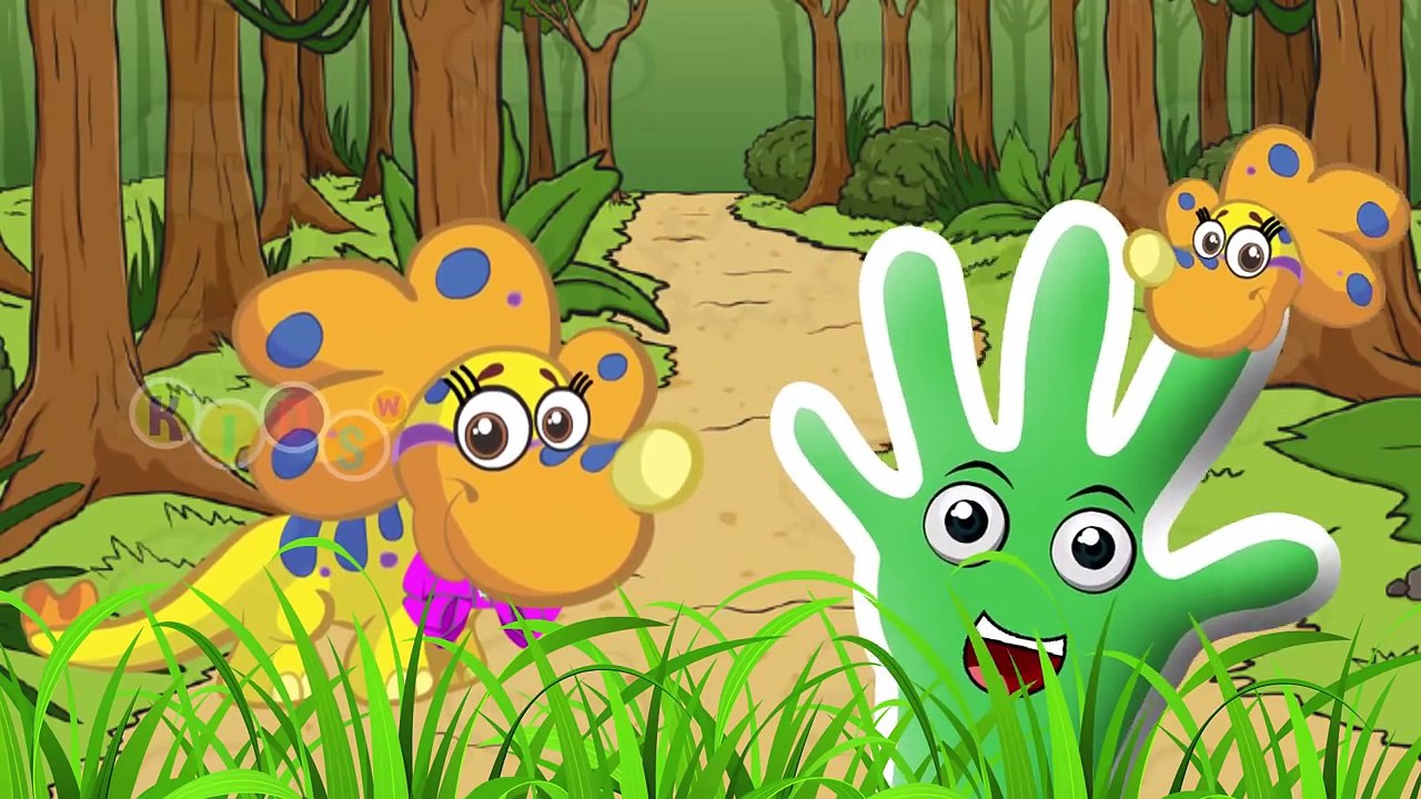 Dinosaur Cartoon Baby Finger Family Nursery Rhymes By KidsW