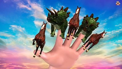 Finger Family || BAHU BALI FIGHT BETWEEN HORSE & RHINO version || Nursery Rhymes and Baby Songs