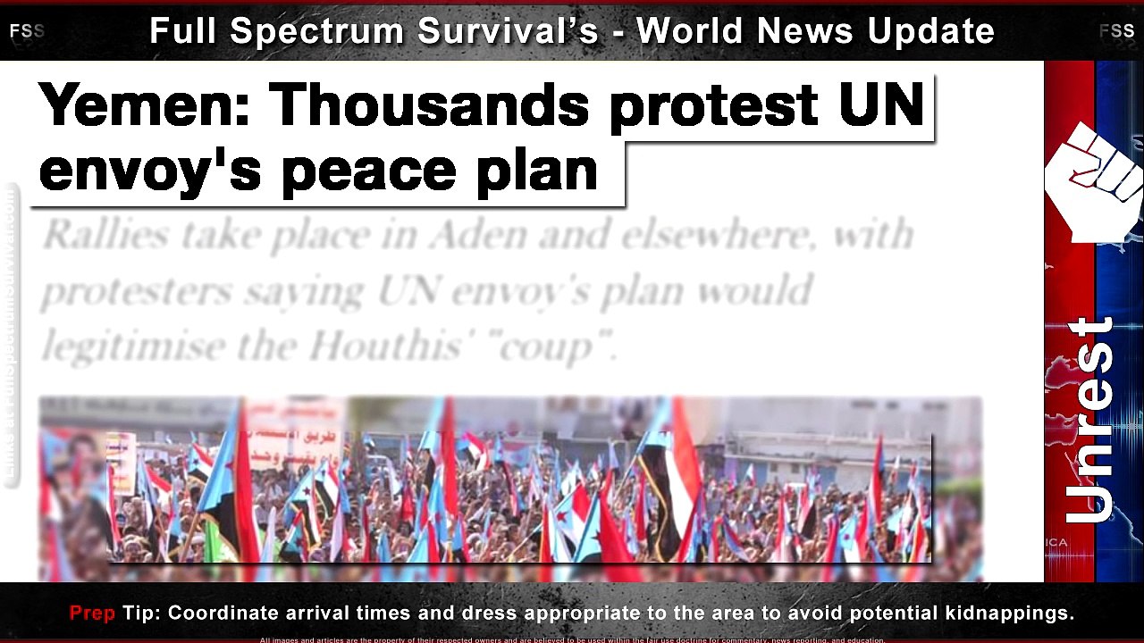 Civil War - Ebola - Colony Collapse - Unrest - FSS World News Update