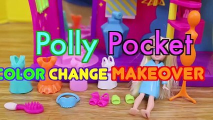 Download Video: Frozen Elsa Polly Pocket Disney Princess Barbie Magic Clip Salon Color Change Makeover DisneyCarToys