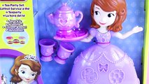Sofia The First New Disney Play Doh Tea Party Set Sparkle Cans Dough TOY new