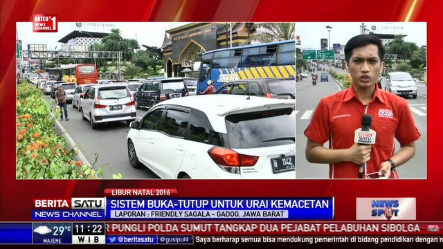 Kepadatan di Simpang Gadog Menuju Puncak