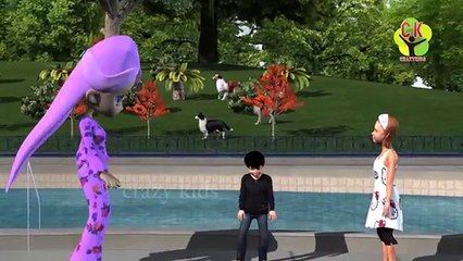 The Wild Animals Fighting With Hyena Cartoons | Ringa Ringa Roses Nursery Rhymes For Kids