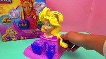 Play Doh princess Rapunzel deutsch - Haare kneten (Demo Teil 1) Disney Prinzessin Hair Design