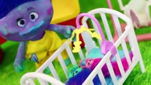 TROLLS KIDNAPPED! Poppy & Branches Baby Dolls Stolen By Evil Creek Funny Doll Parody DisneyCarToy